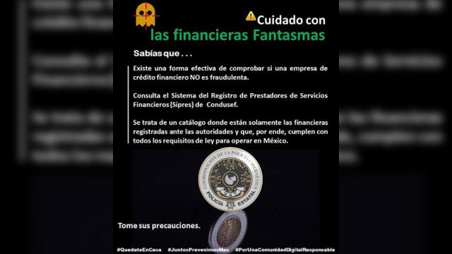 Se advierte a la ciudadanía sobre la presencia de financieras fantasmas Advierten financieras fantasmas